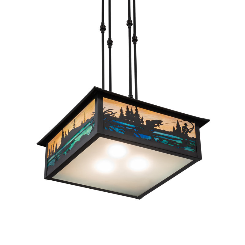Fly Fishing Creek 3 - Light Pendant