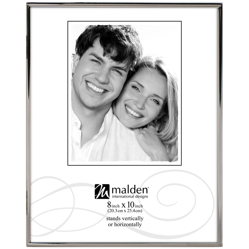 Alferd Metal Beveled Picture Frame, 8" x 10", Gold