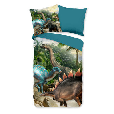 Cotton Abstract Duvet Cover with Pillowcases