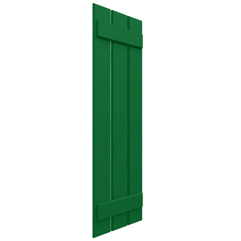 Volets en composite à deux planches EnduraCore l 11 1/4 po x H 30 po, vert viridien (par paire - quincaillerie non incluse)
