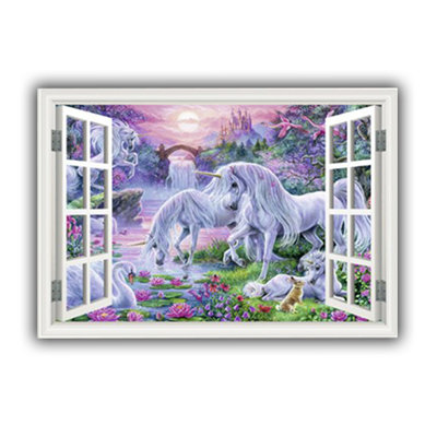 Adhésif décoratif licorne