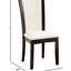 Chaises de salle à manger en bois massif 2 pièces, style contemporain, cerisier foncé, pièce blanche 2 pièces, look, bois de cerisier, revêtement