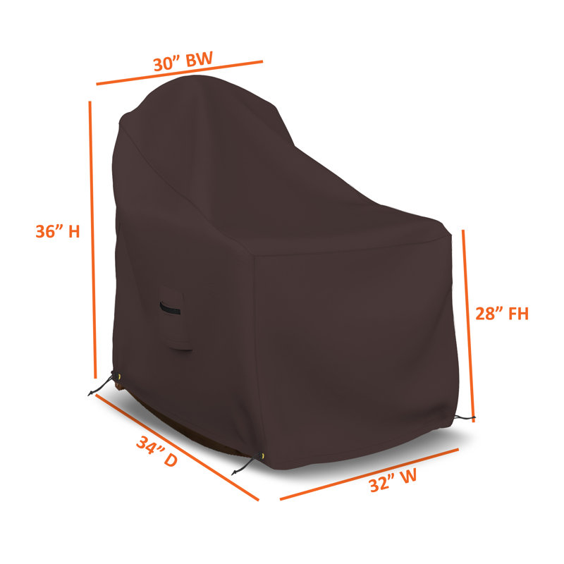 Outdoor Cover, 91.4cm H x 81.3cm W x 86.4cm D, Coffee