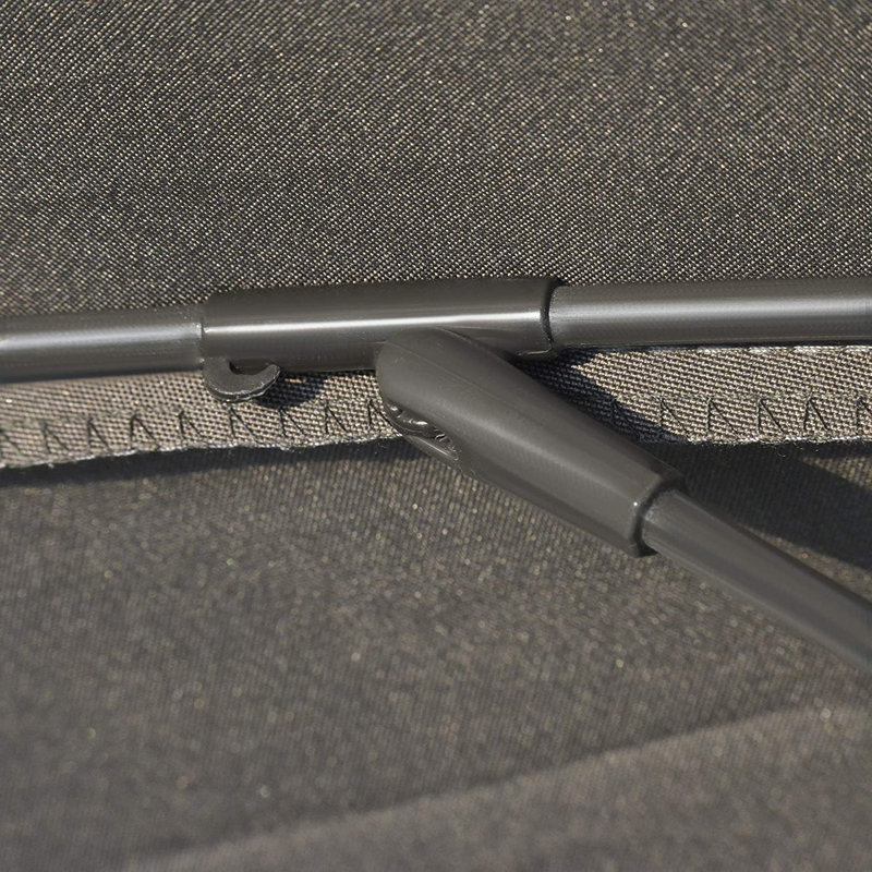 Aarun 2.5m Shanghai Garden Parasol Umbrella with Crank&Tilt, Grey
