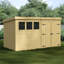 Shiplap Pent Wooden Shed-88314724