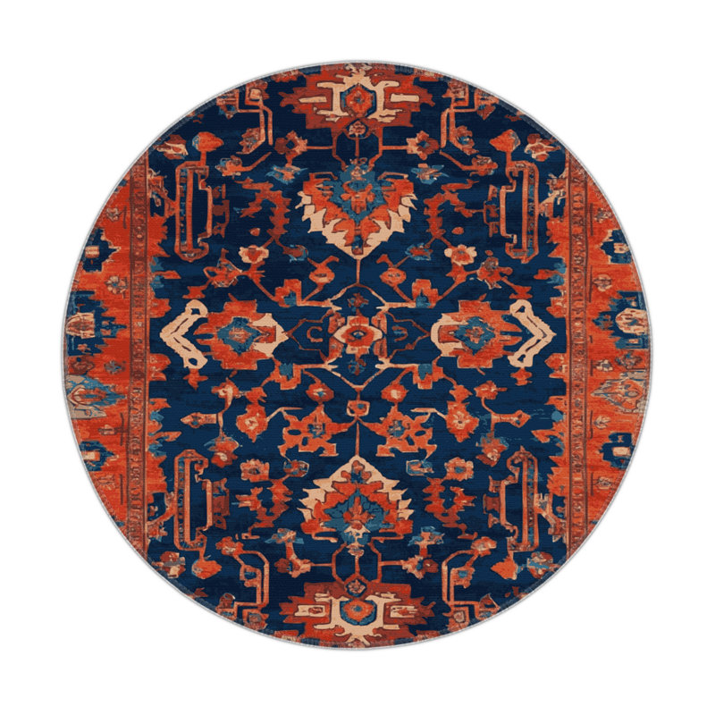 Tapis d'intérieur et d'extérieur Tabriz, Rond 5 pi