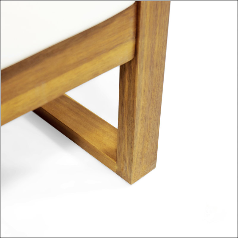Causeuse et table basse Belge, Teck