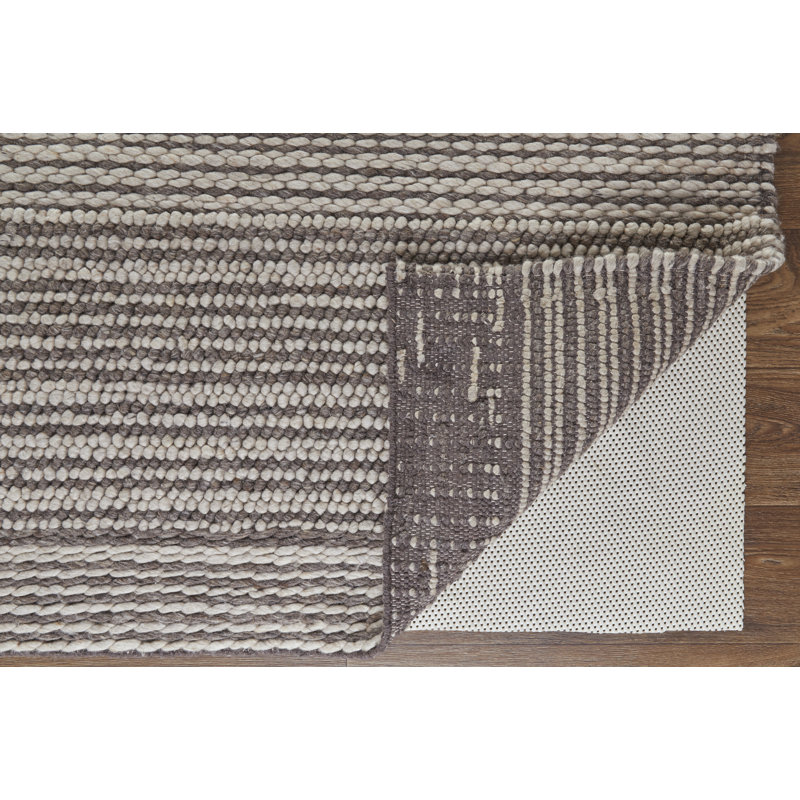 Hamden Modern Stripes, Beige/Brown Area Rug, Rectangle 3'6" x 5'6"