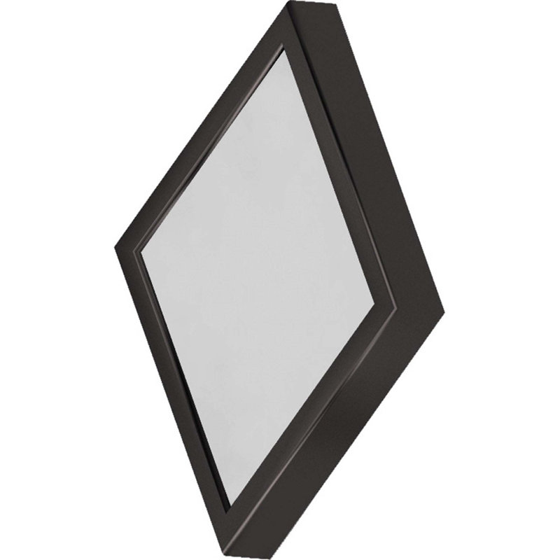 Paytan 1-Light Integrated LED Indoor Antique Bronze Mini Convertible Square Flush Mount Ceiling Fixture, Wall Mount, or Wall Sconce with White Acrylic Square Lens