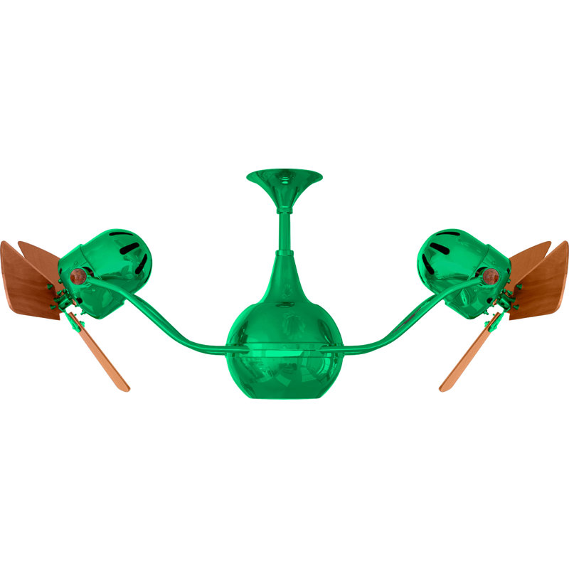 44" Vent-Bettina 3 Blade Ceiling Fan, Esmeralda