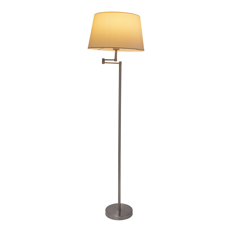 158cm Swing Arm Floor Lamp, Steel