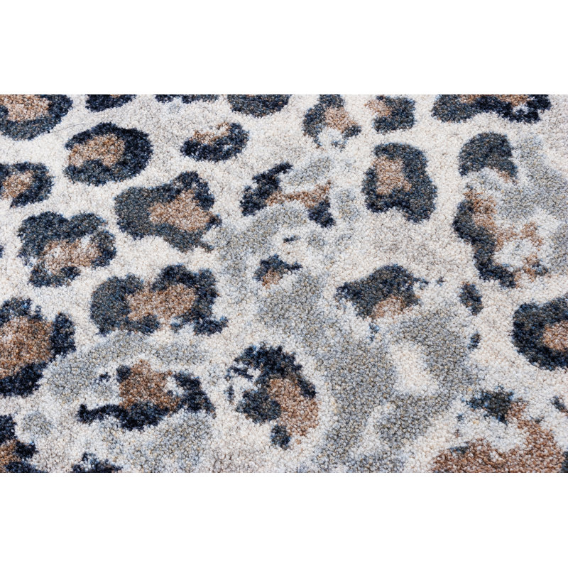 Tapis brun clair / gris Abinabi, Rectangle 5 pi x 8 pi
