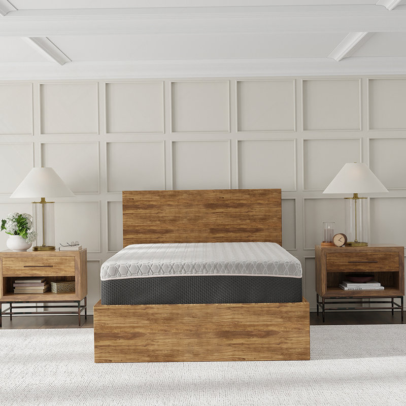 Matelas hybride de qualité supérieure avec infusion de cuivre avancée pour un confort suprême, Très grand simple