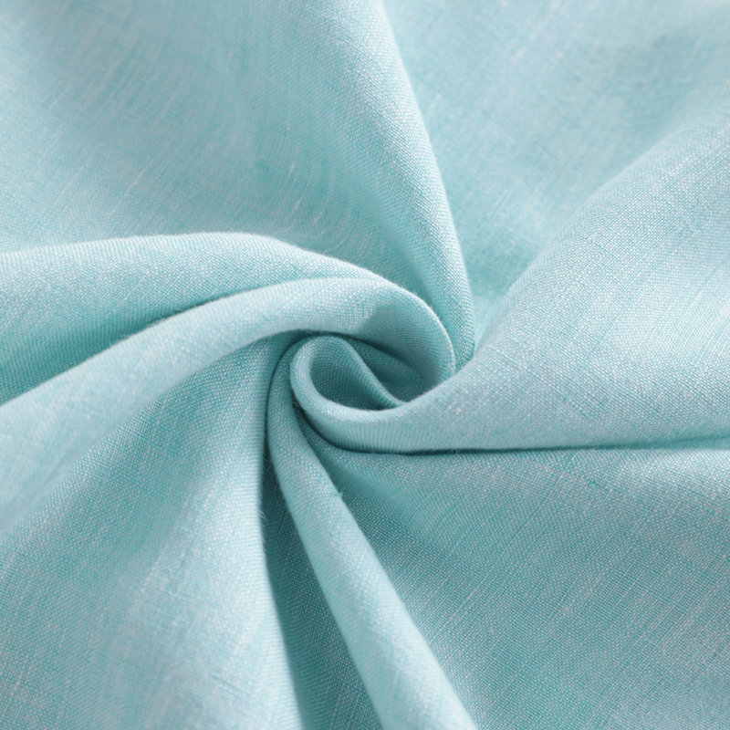 Pillow Cases 2 Pack Queen Breathable Washed Linen Envelope Closure, Sky Blue