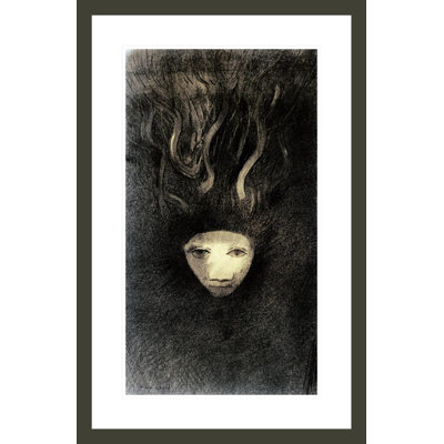 Meduse by Odilon Redon -Framed Giclee Print