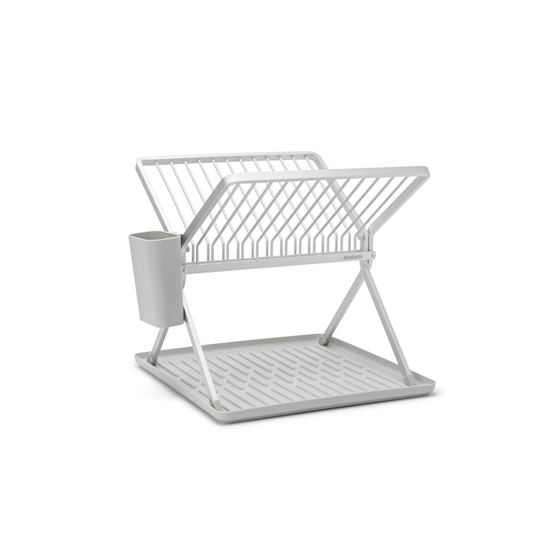 Brabantia SinkSide Foldable Dish Rack, Dark Gray, 12.4" H x 14.6" W x 13" D 