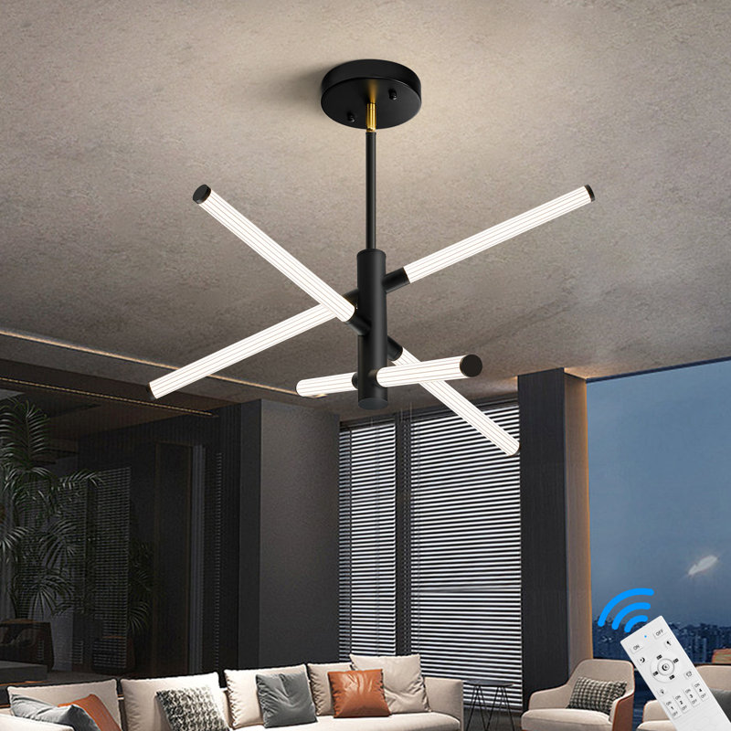 Layleigh Contemporary Dimmable Pendant LED Ceiling Light, Matte Black