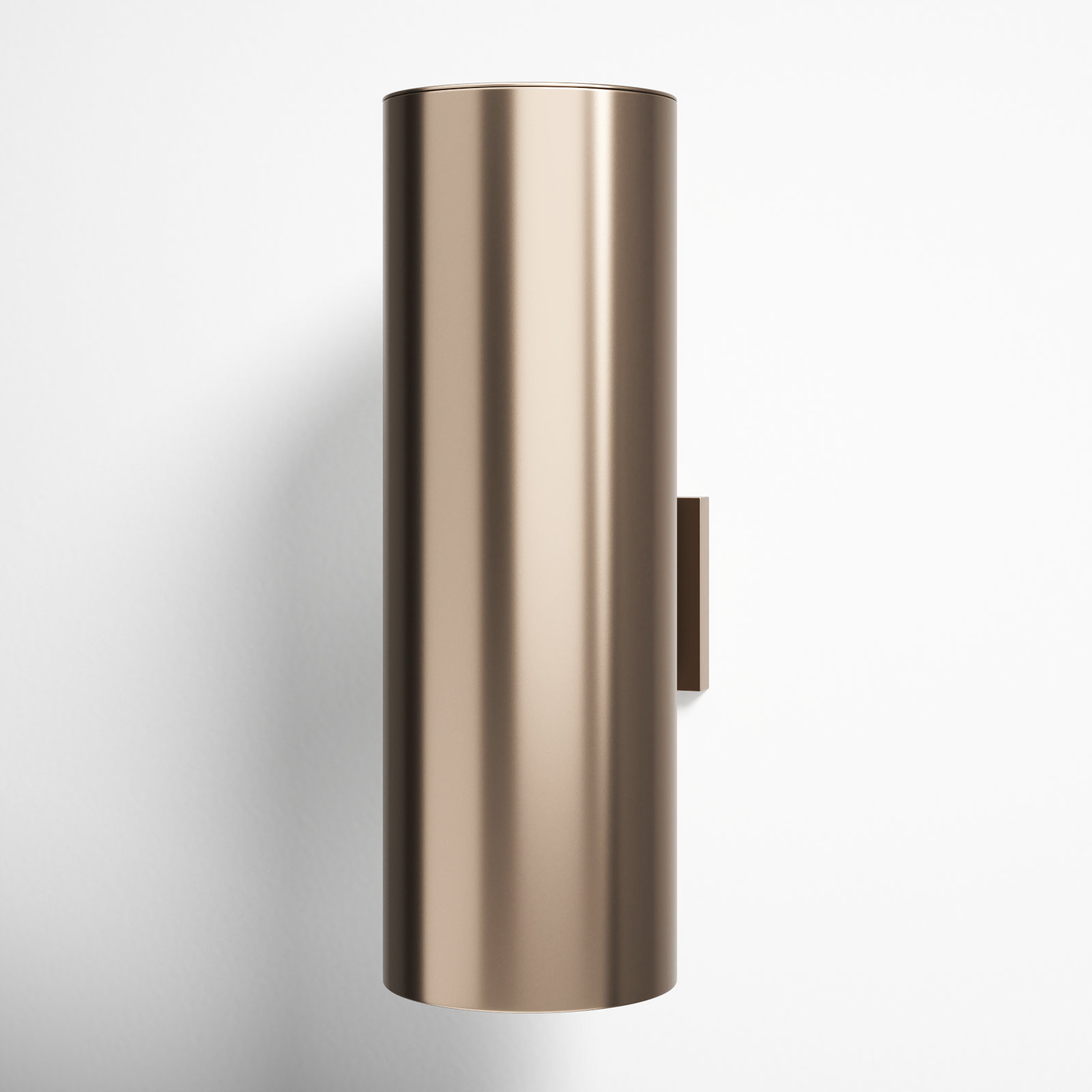 Dylan Cylinder Outdoor LED Wall Light, 18.25" H x 6" W x 6" D, Bronze