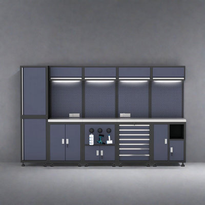 Workshop garage complete storage system set