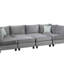 Canapé modulaire en velours 8 pièces