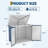40 Cu.Ft Outdoor Storage Shed, Lockable Galvanized Steel Trash Can Cabinet with Sloped Roof for Yard, Patio-122566338