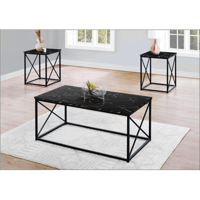 Ensemble de table avec cadre en X