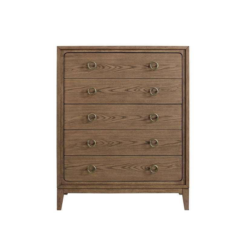 Commode 5 tiroirs au fini latté