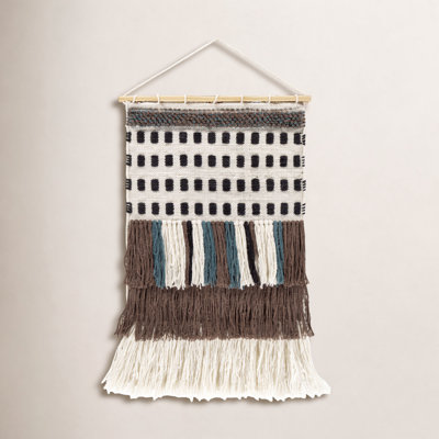 Maride Hand Woven Blended Fabric Wall Hanging - Rod Included