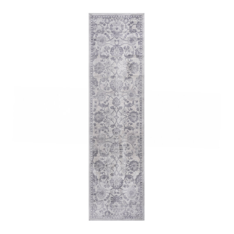 Grey/Silver/Oriental Non-Shedding Living Room Bedroom Dining Home Office Stylish And Stain Resistant Area Rug