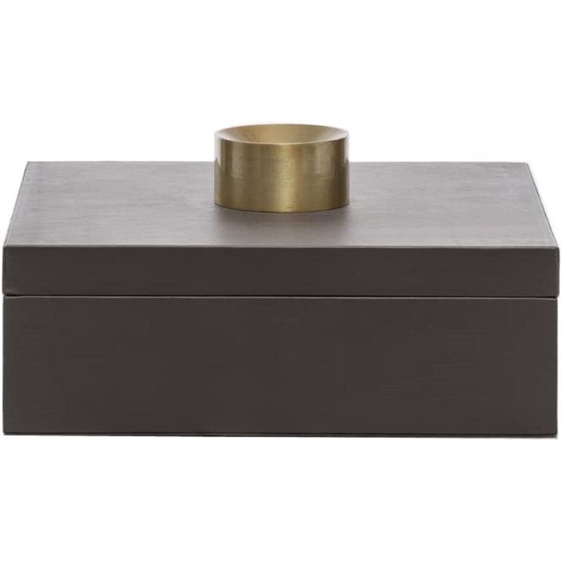 Boîte à bijoux en cuir - solution de rangement élégante, Petit, Crème