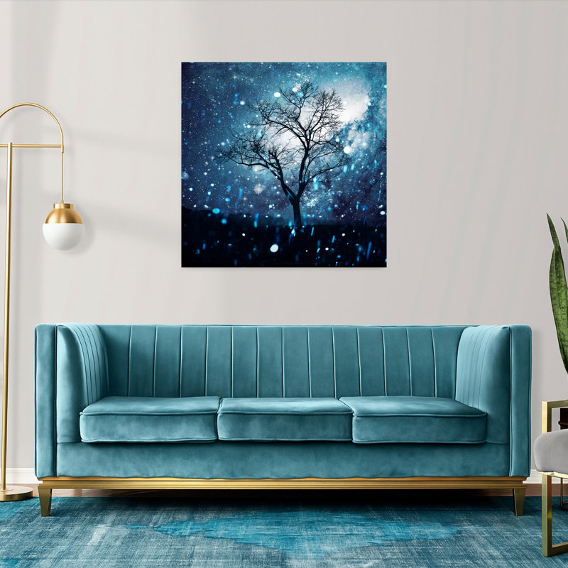«The Miracle Tree», paysage contemporain contemporain, art, 36" H x 36" W