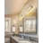 3-Light Vintage Vanity Light, Bell Shaped Fluted Glass, Brushed Nickel-22463411-22463409
