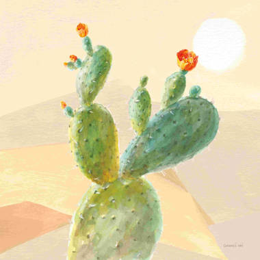 JaxsonRea Kristy Rice Succulent Desert IV On Canvas by Kristy Rice Print