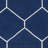 Rodgers Hand Woven Flat Weave Wool/Cotton Geometric Rug in White/Blue-1965937812