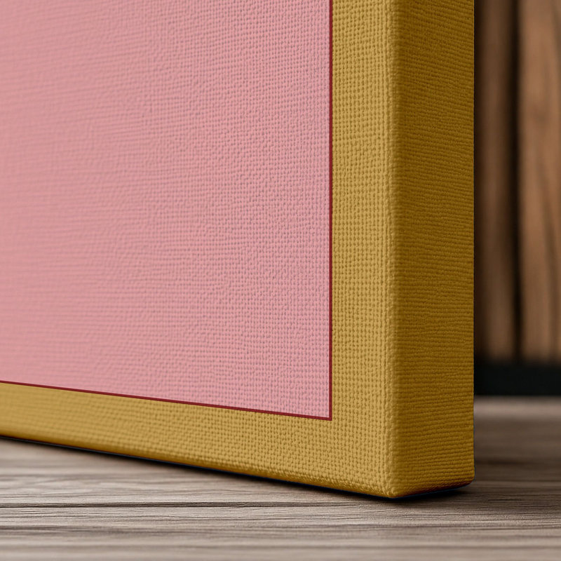 Leaping Orca Modern - Wrapped Canvas, 30x20 - 76.2 x 50.8 cm, Ochre Border