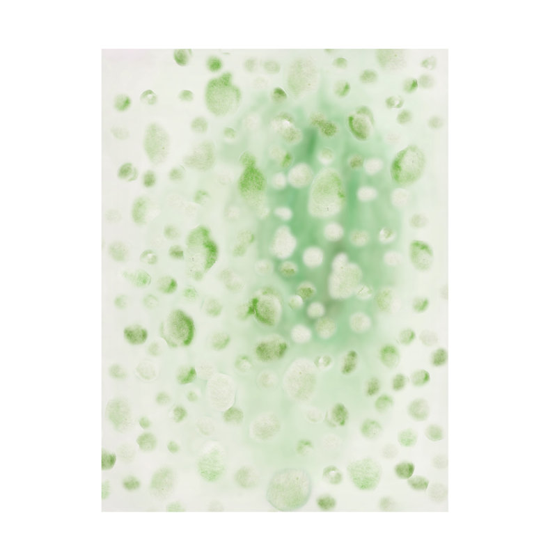 Art mural sur toile tendue - "Misted Dew I" de Melissa Wang pour décoration de salon, de chambre à coucher ou de bureau - 24 x 32