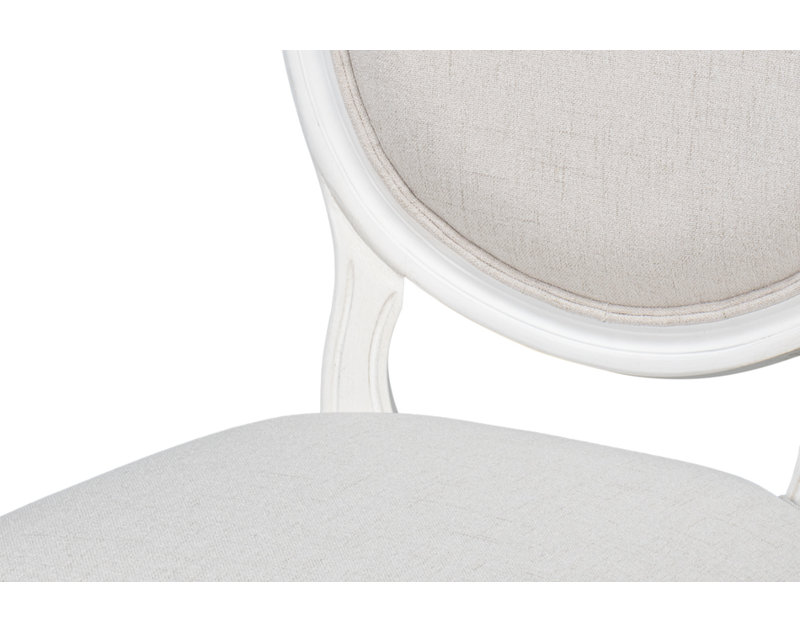 Hugo Upholstered Dining Chair, White