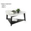 Table basse triangulaire de style contemporain