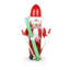 Steinbach (S1415) Chubby Skiing Santa, 12.6"