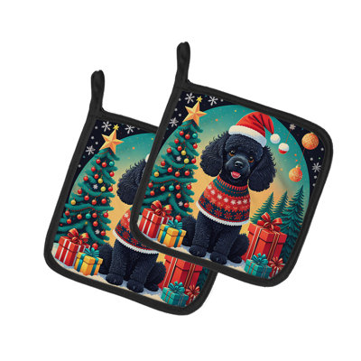 Paire de porte-pots de Noël jouets