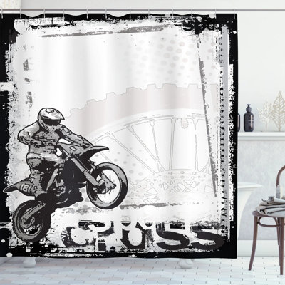 Inspirational Shower Curtain with Hooks Included