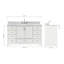 Ensemble de meuble-lavabo simple 61 po Abshire-93359272