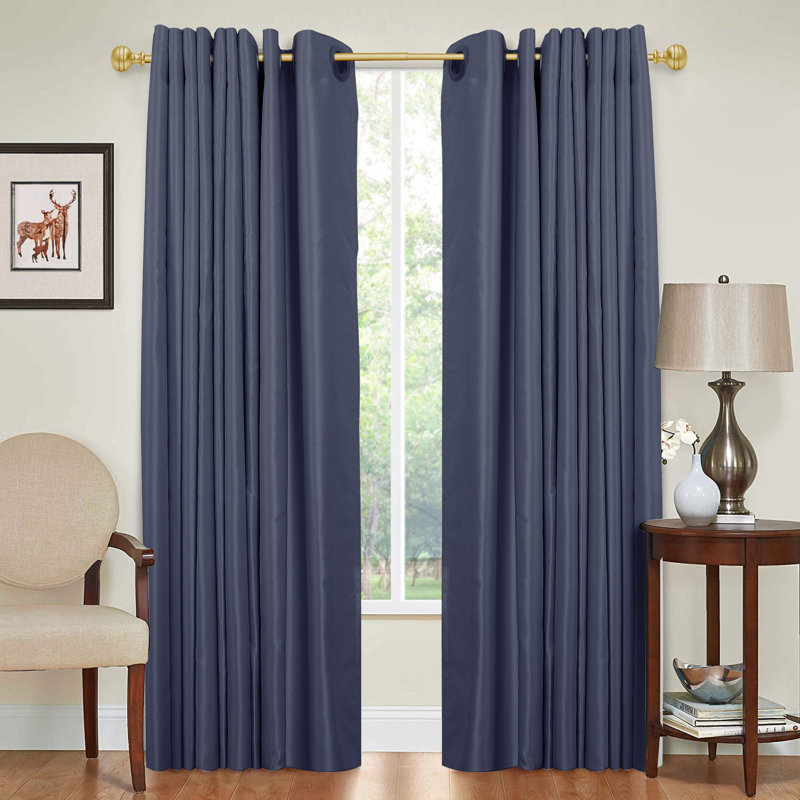 Tringle à rideaux réglable Gursharan, 28" - 48", Doré