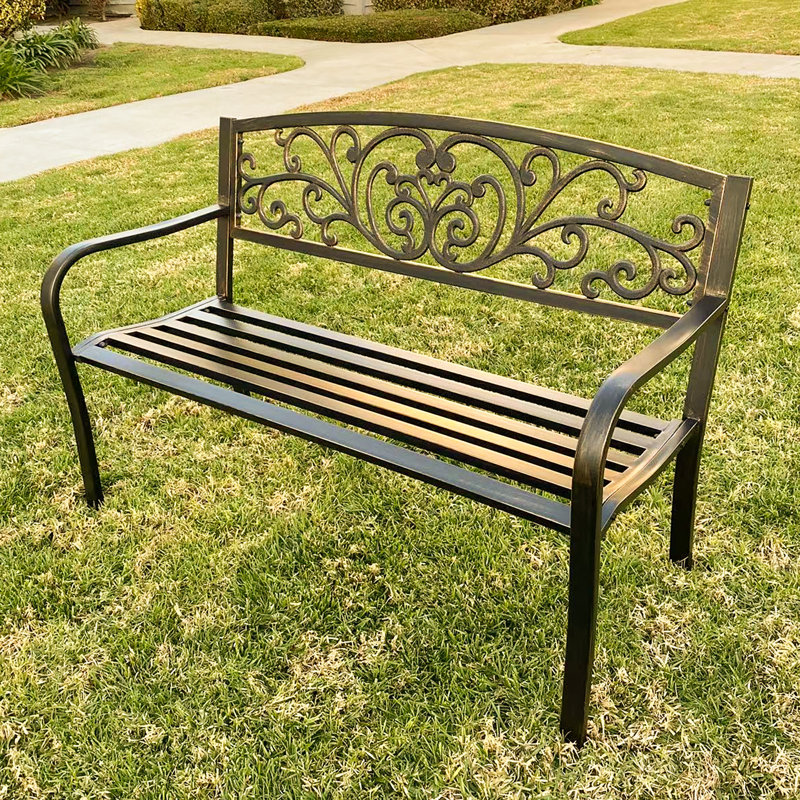 Banc de jardin en métal Nazarria