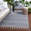Tapis intérieur / extérieur gris fait à la main Isabell-500510476