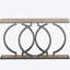 Console industrielle de 55 po - Canapé d'entrée long et étroit avec structure en métal géométrique et plateau en bois gris rétro, parfait pour un décor moderne et rustique