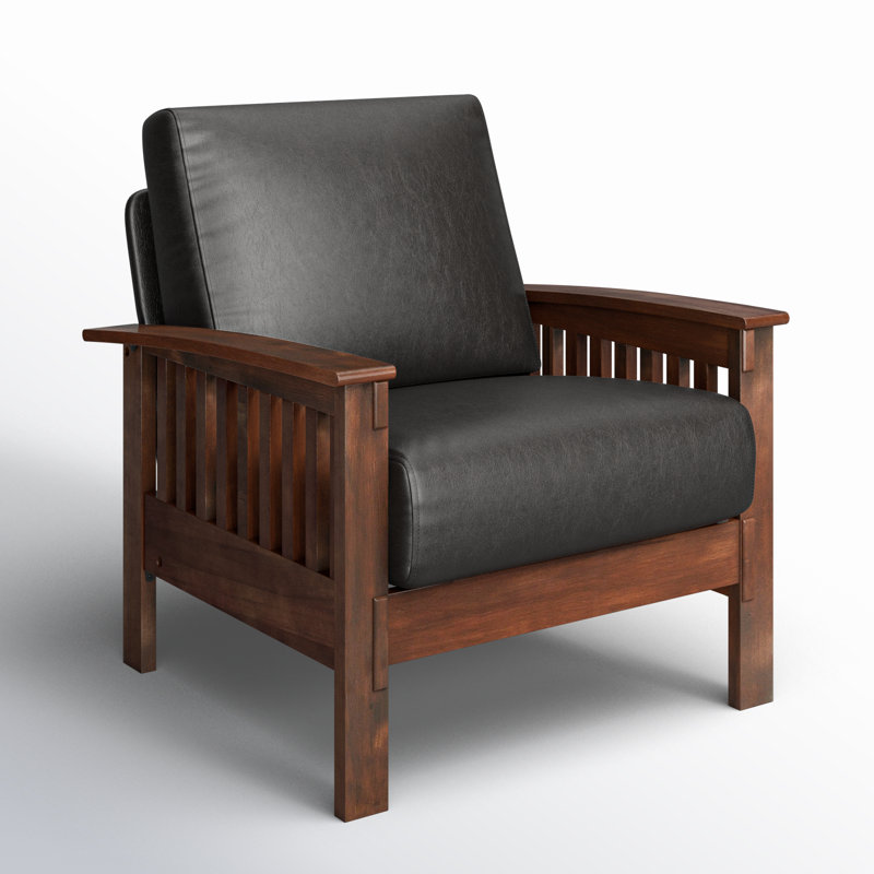 Encinal Faux Leather Armchair