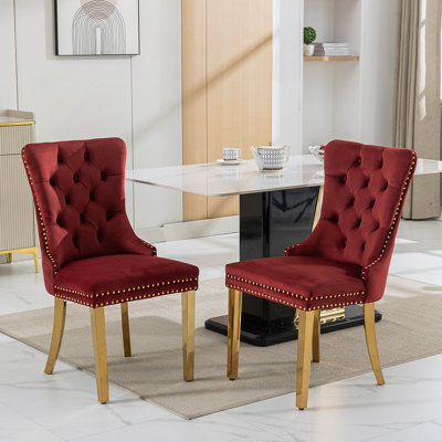 Collection Modern, High-End Tufted Solid Wood Contemporary Velvet