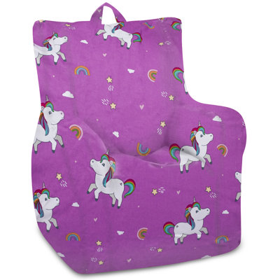 Bean Bag Chair Structured Seat for Toddlers and Kids, Comfy Chair for Gaming, Reading, and Watching TV for Children, Pasadena Chair, Multiple Colors and Fabrics
