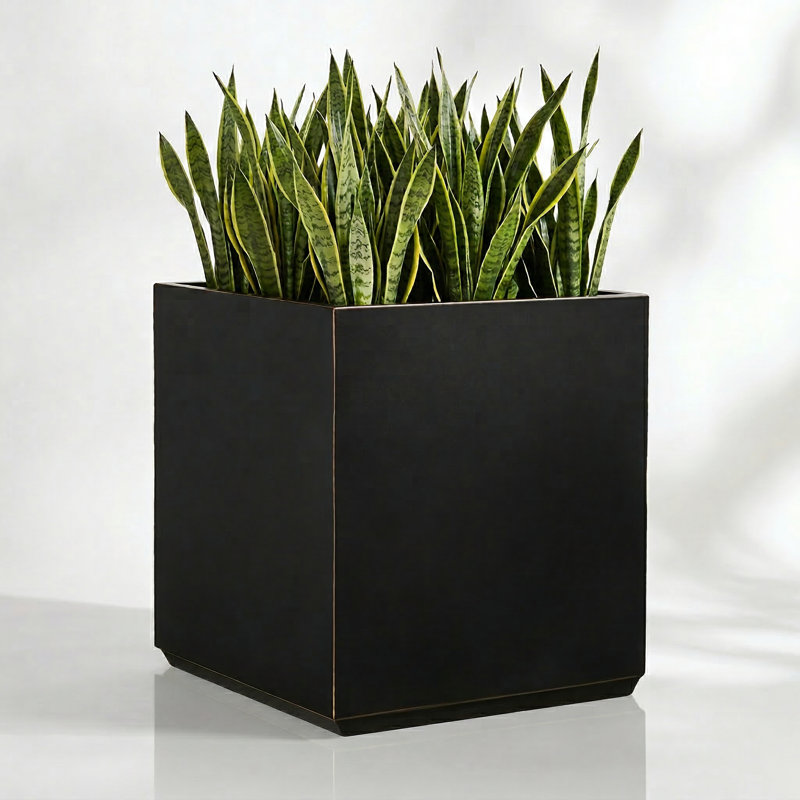 Pinsky Metal Planter Box, 20" H x 17" W x 17" D
